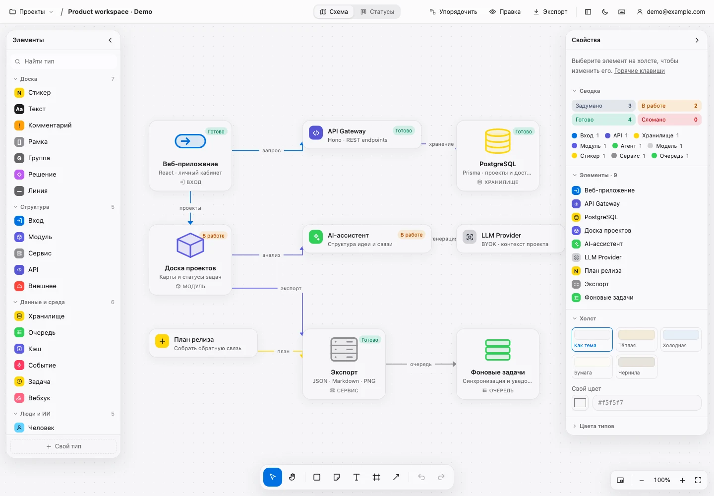 Mind Map — application screenshot